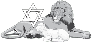 Lion & Lamb Ministrie black and white logo